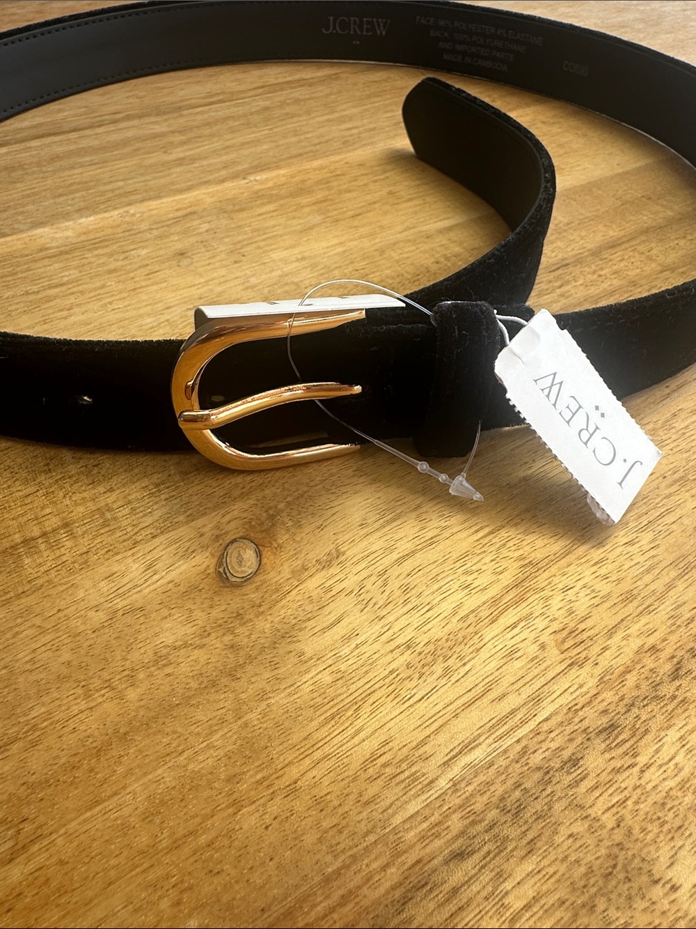 J.Crew Factory velvet belt (Style #CO690) NWT - Picture 3 of 7